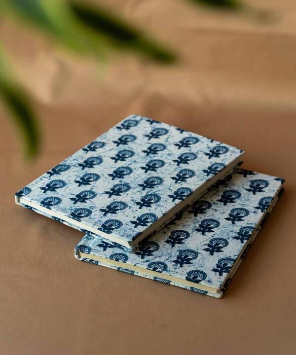 Set of 2 premium hand made paper notebooks for corporate gifting