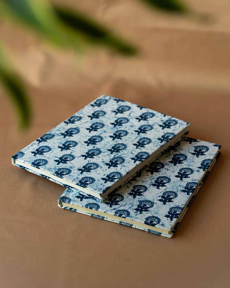Set of 2 premium hand made paper notebooks for corporate gifting