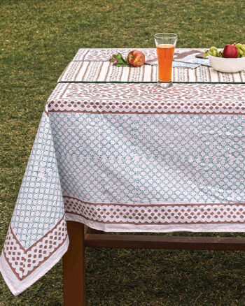 6 Seater Dining Table-Cover in Organic Cotton