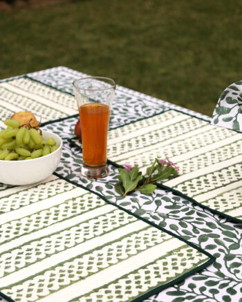 KALAAAi Organic cotton reversible suer soft place mats for dining table