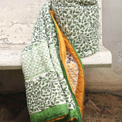 Kalaaai organic cotton reversible jaipuri razai