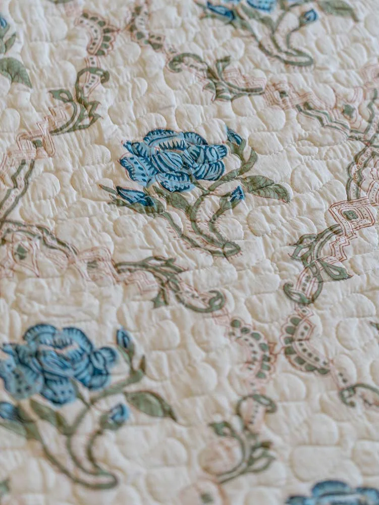 Hand Block printed cotton comforter